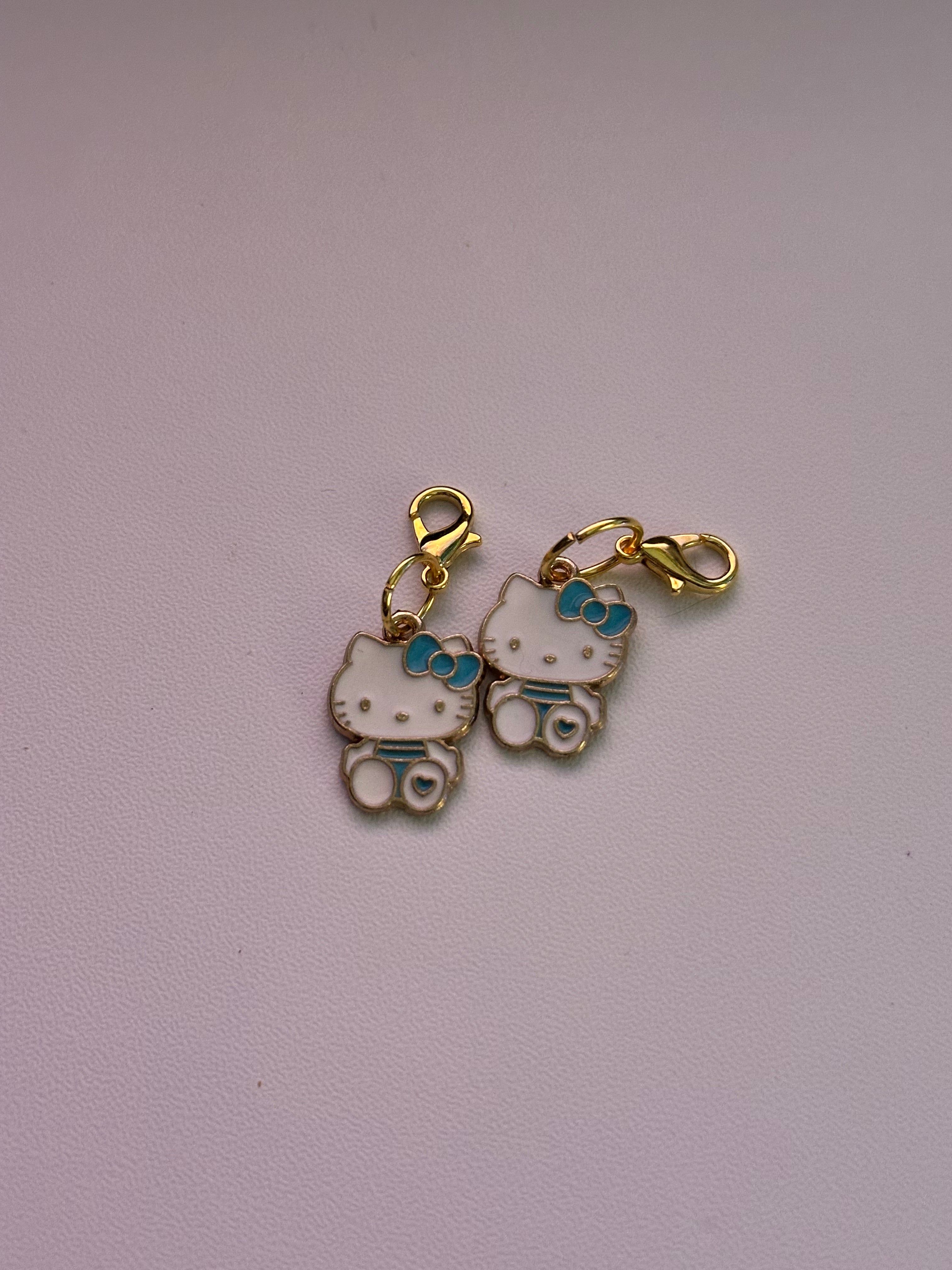 Blue Hello Kitty Stitch Markers