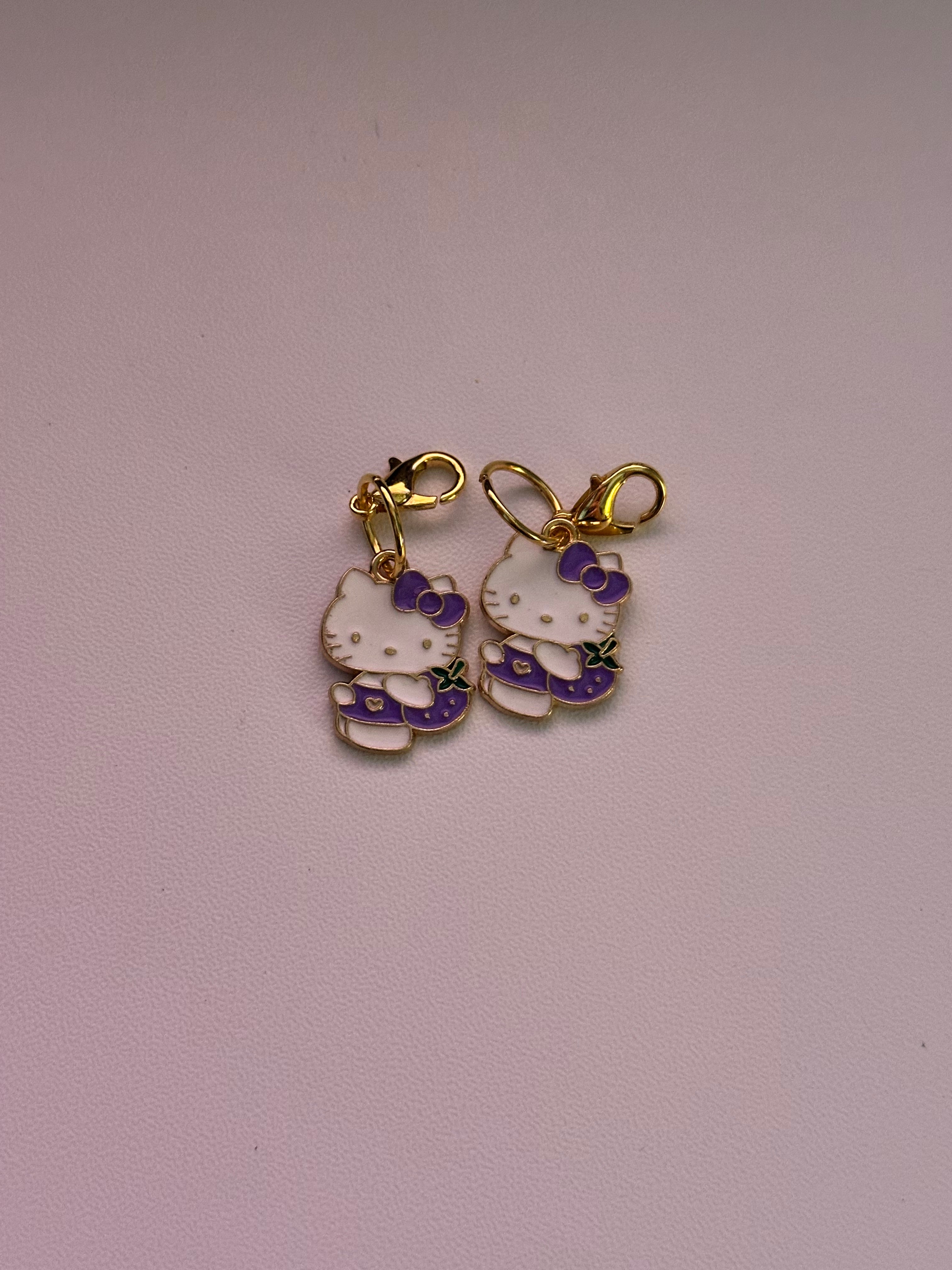 Grape Hello Kitty Stitch Markers