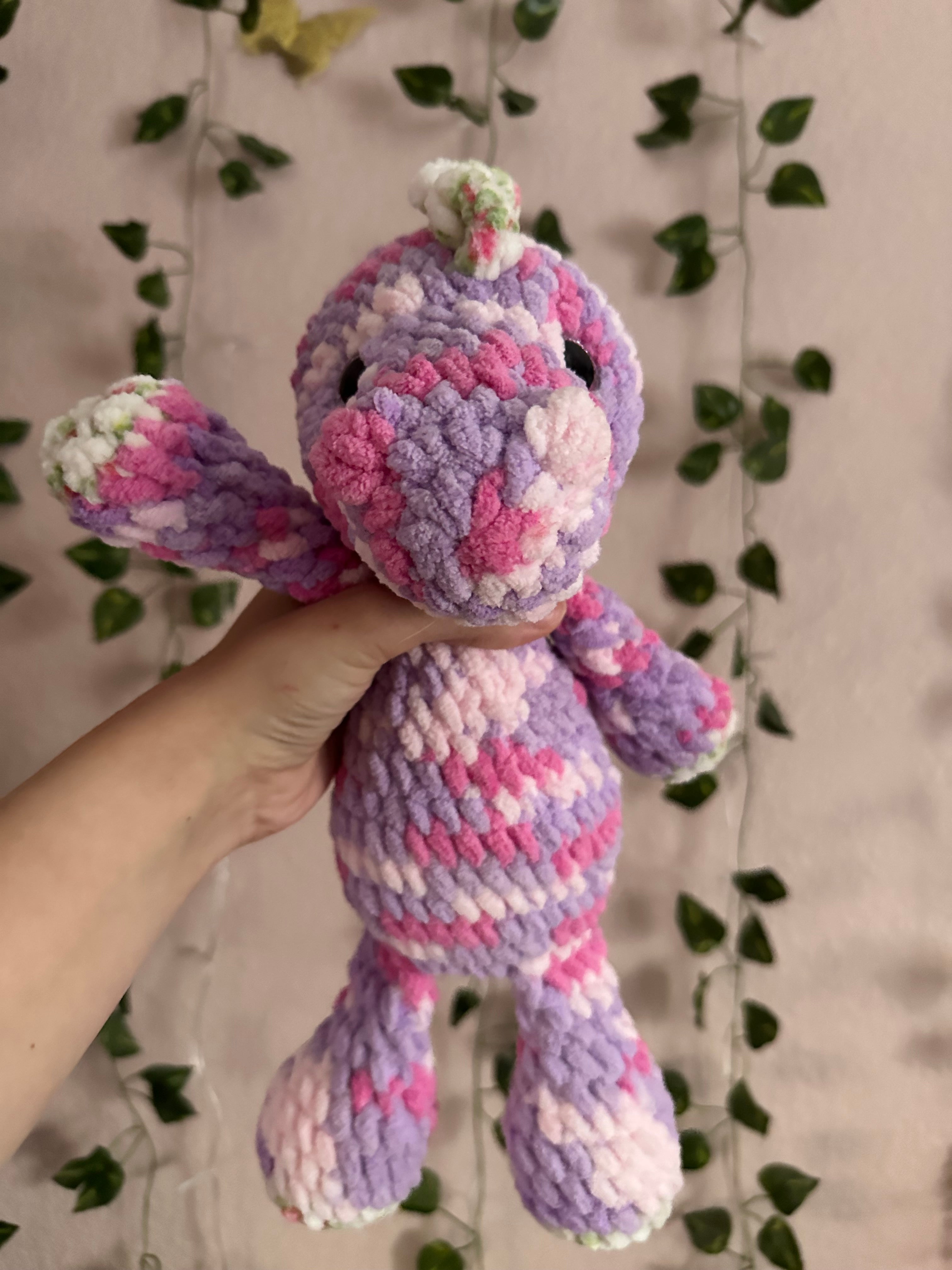 Crochet Sitting Dino